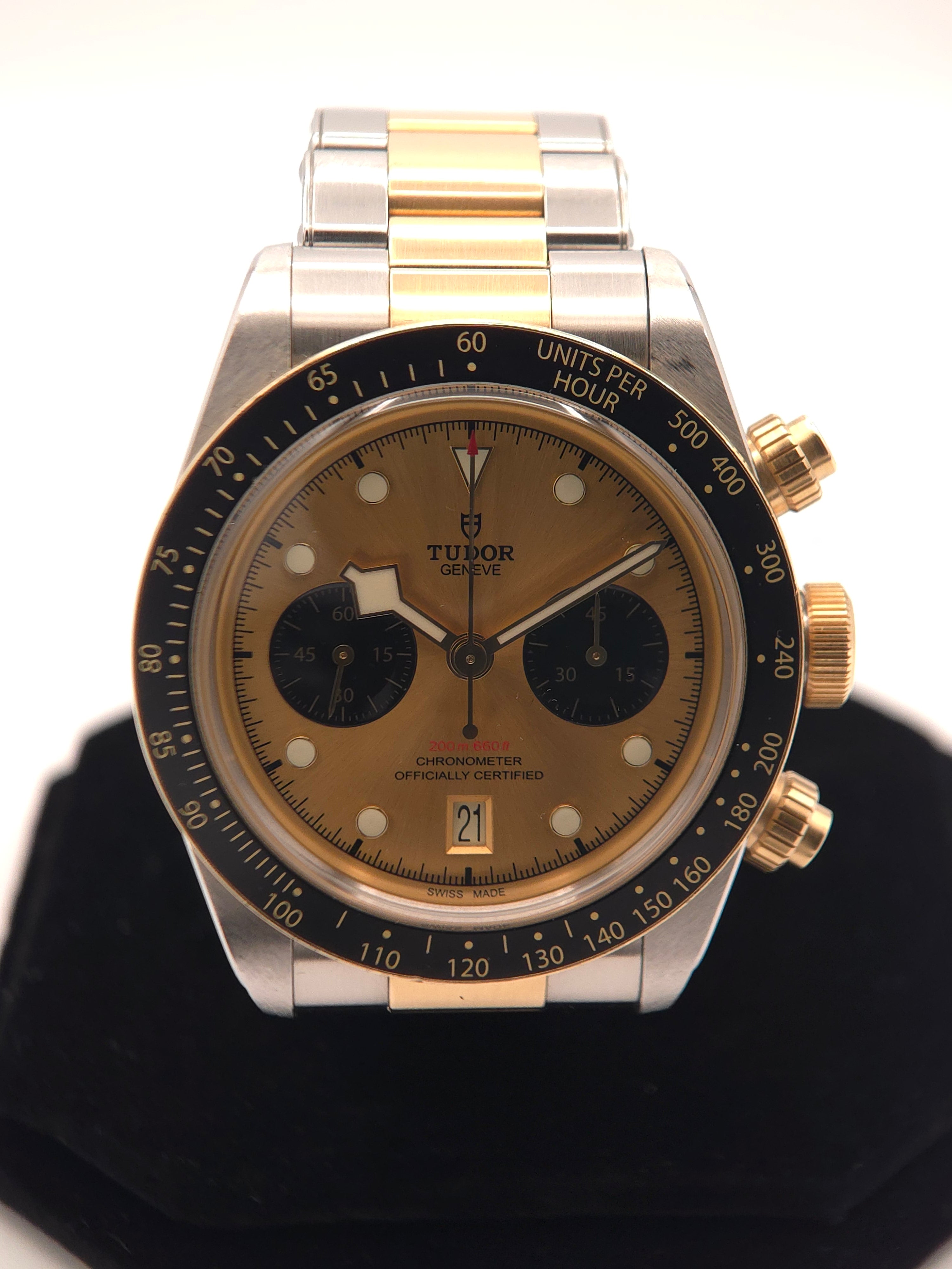 Tudor Black Bay Chrono S&G 41mm Black Dial Steel & Gold (Ref: 79363N) - Full Set
