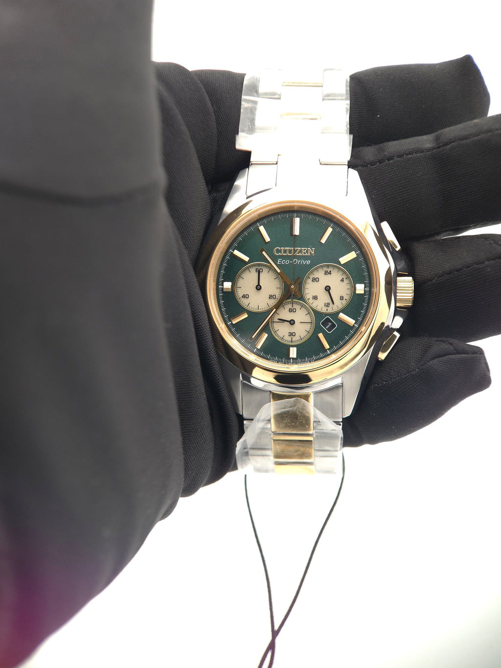 Citizen Sport Luxury Eco-Drive Chronograph 43mm Green Dial (Model CA4684-54X) - Brand New