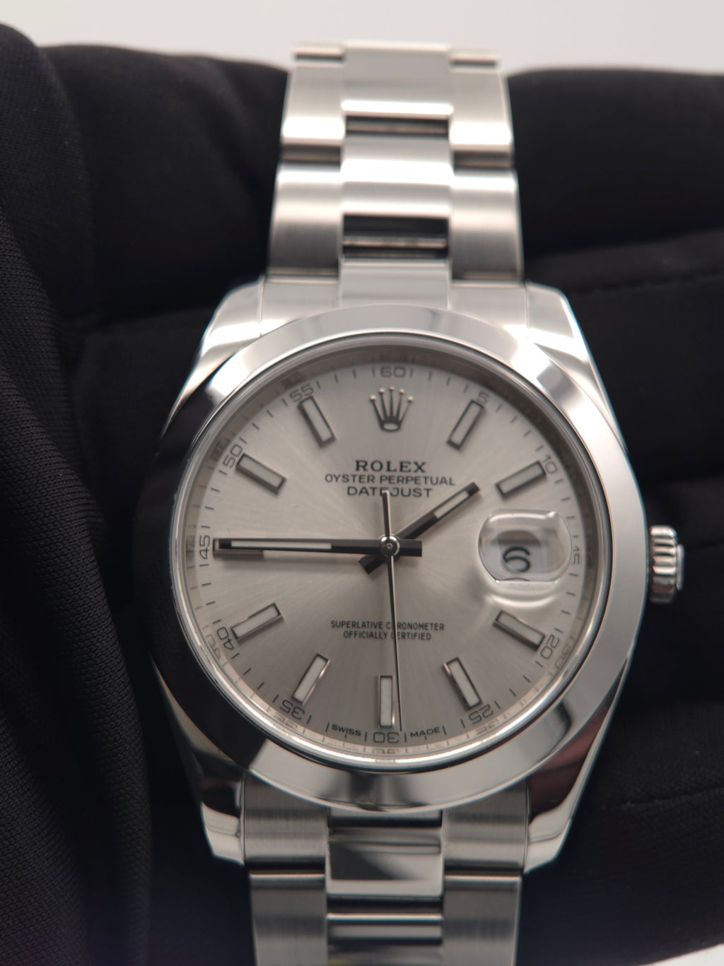 Rolex Datejust 41 Smooth Bezel Silver Dial Oyster (Ref: 126300) - eBay Authenticated