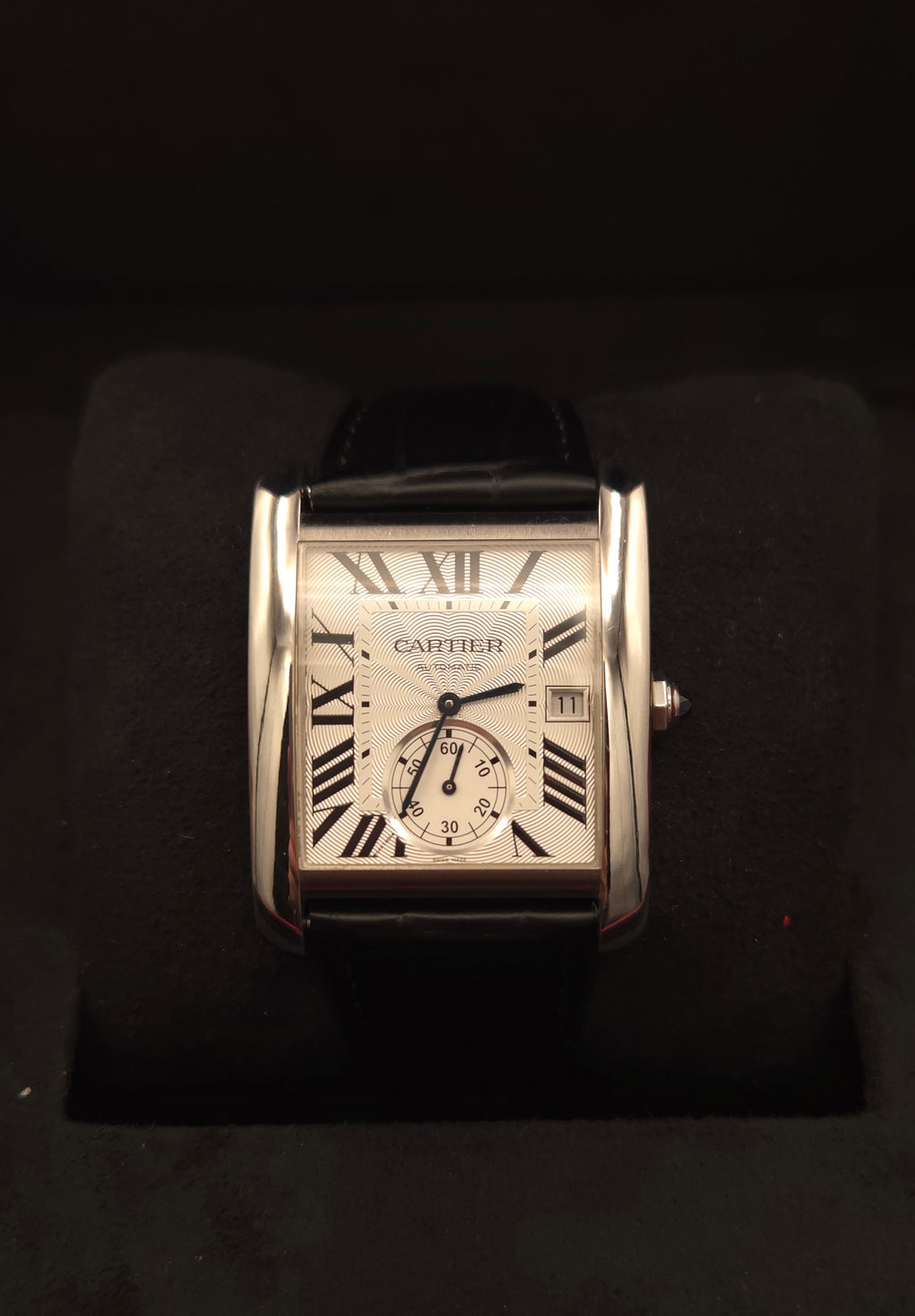 Cartier Tank MC Automatic 34.3mm Steel Silver Dial W5330003 (September 2013 Box & Papers)