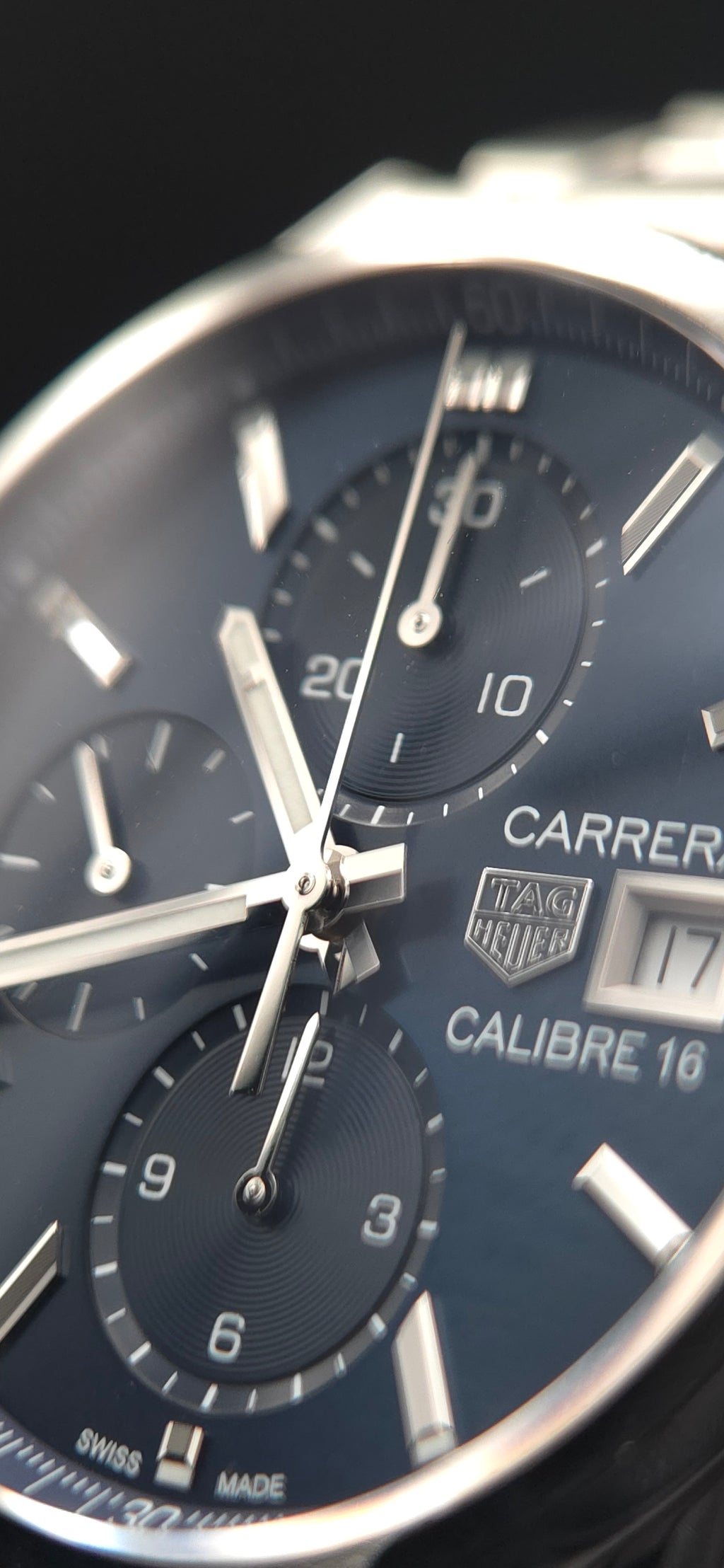 TAG Heuer Carrera Calibre 16 Chronograph 41mm Blue Dial CBK2112.BA0715 (Box & Papers)