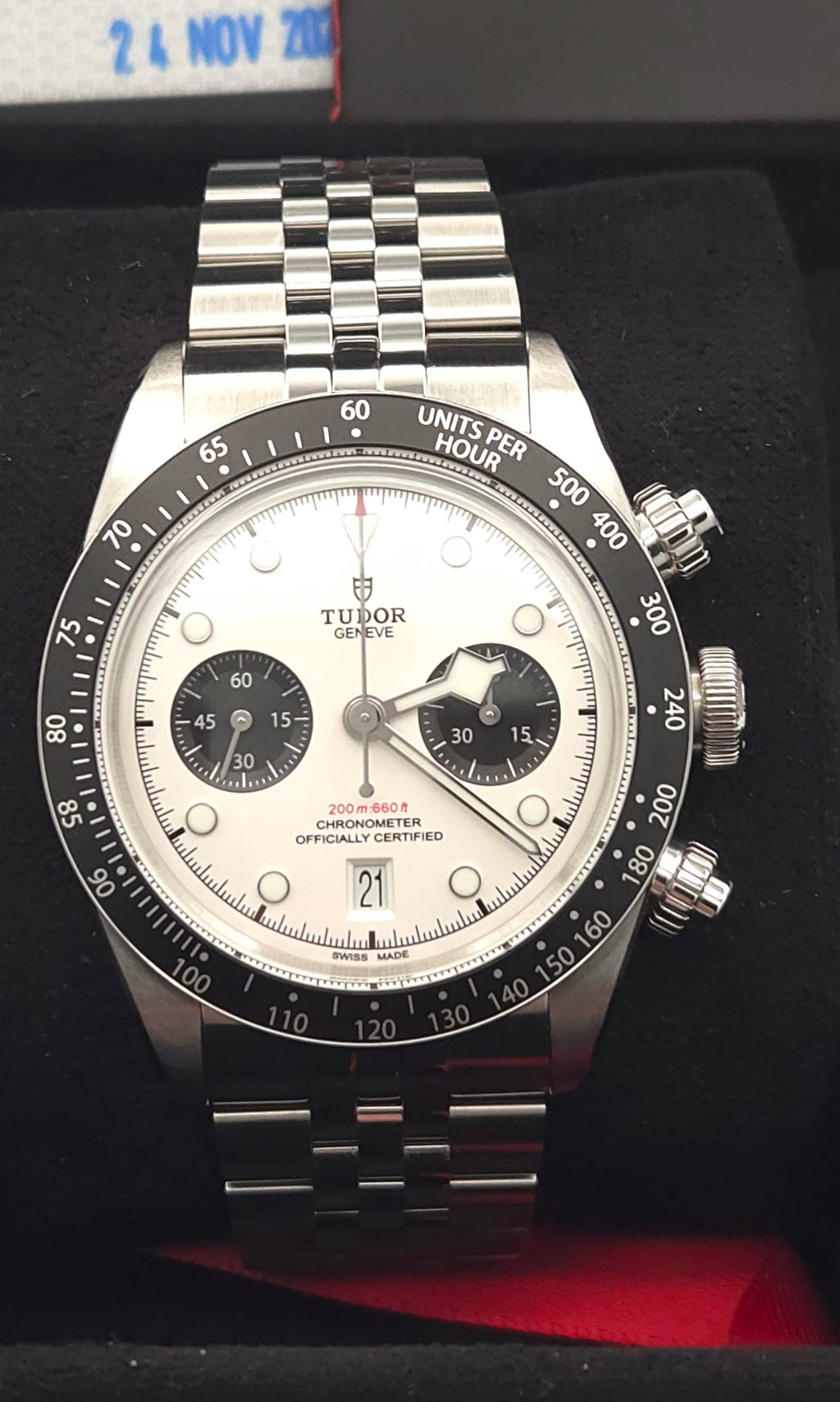Tudor Black Bay Chrono "Panda" Opaline Dial 41mm 5-Link M79360N-0014 (November 2025 Full Set)