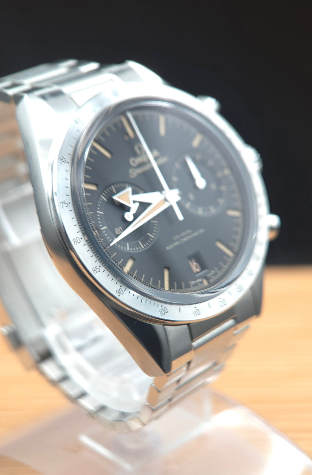 Omega Speedmaster '57 Black Dial Manual Chrono 332.10.41.51.01.001 (Box & Papers | 7" Wrist)