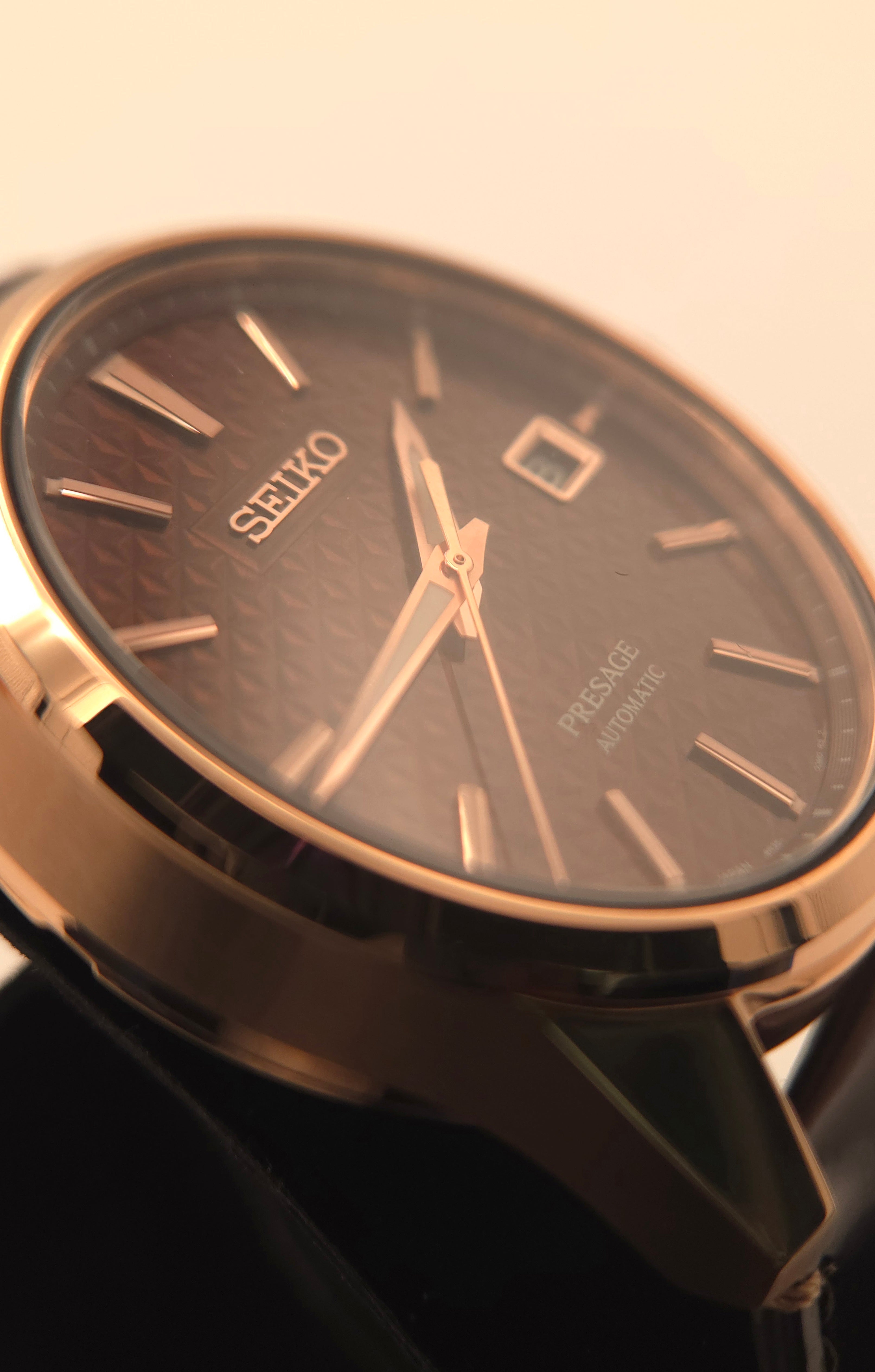 Seiko Presage Sharp Edged Series "Susutake" Rose Gold 39mm SPB170J1 (Like New | Full Set)