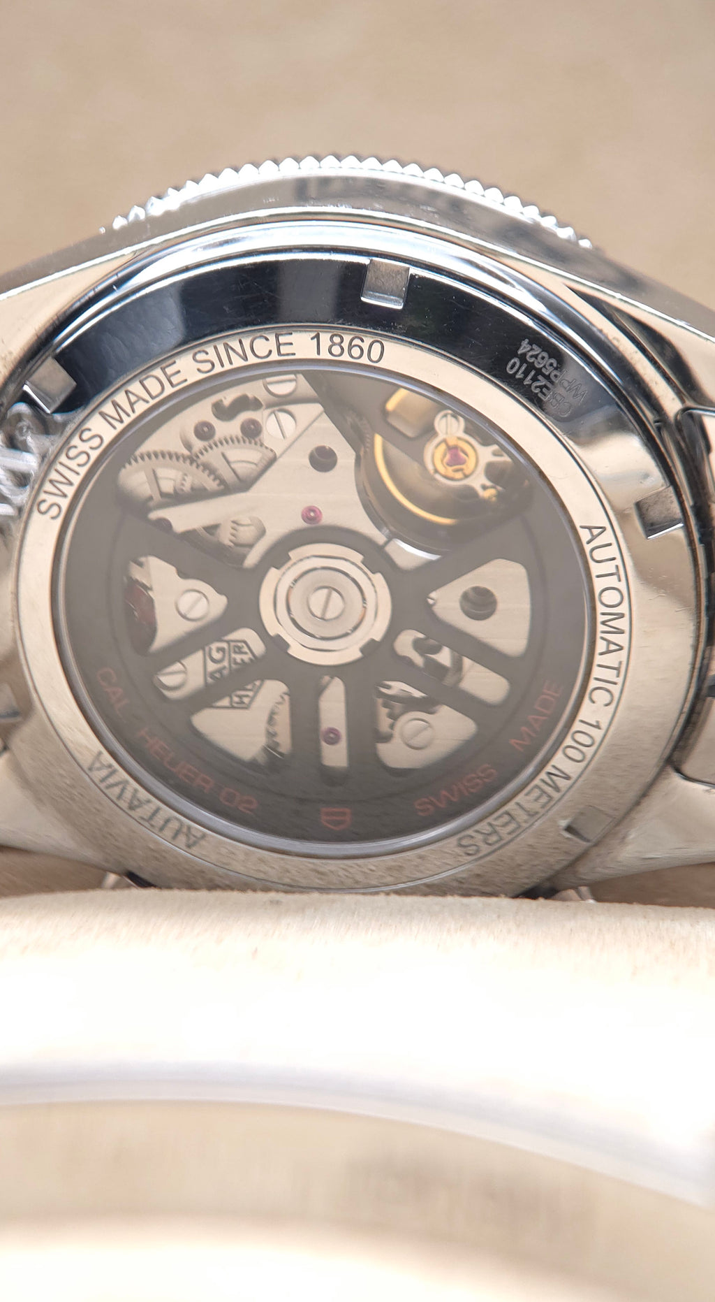 TAG Heuer Heritage Autavia Calibre Heuer 02 42mm CBE2110.BA0687 (2018 Full Set + Extra OEM Black Rubber Strap)