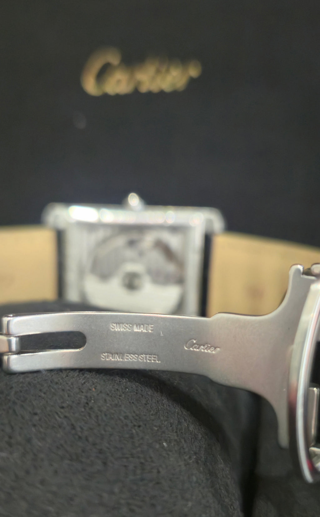 Cartier Tank MC Automatic 34.3mm Steel Silver Dial W5330003 (September 2013 Box & Papers)