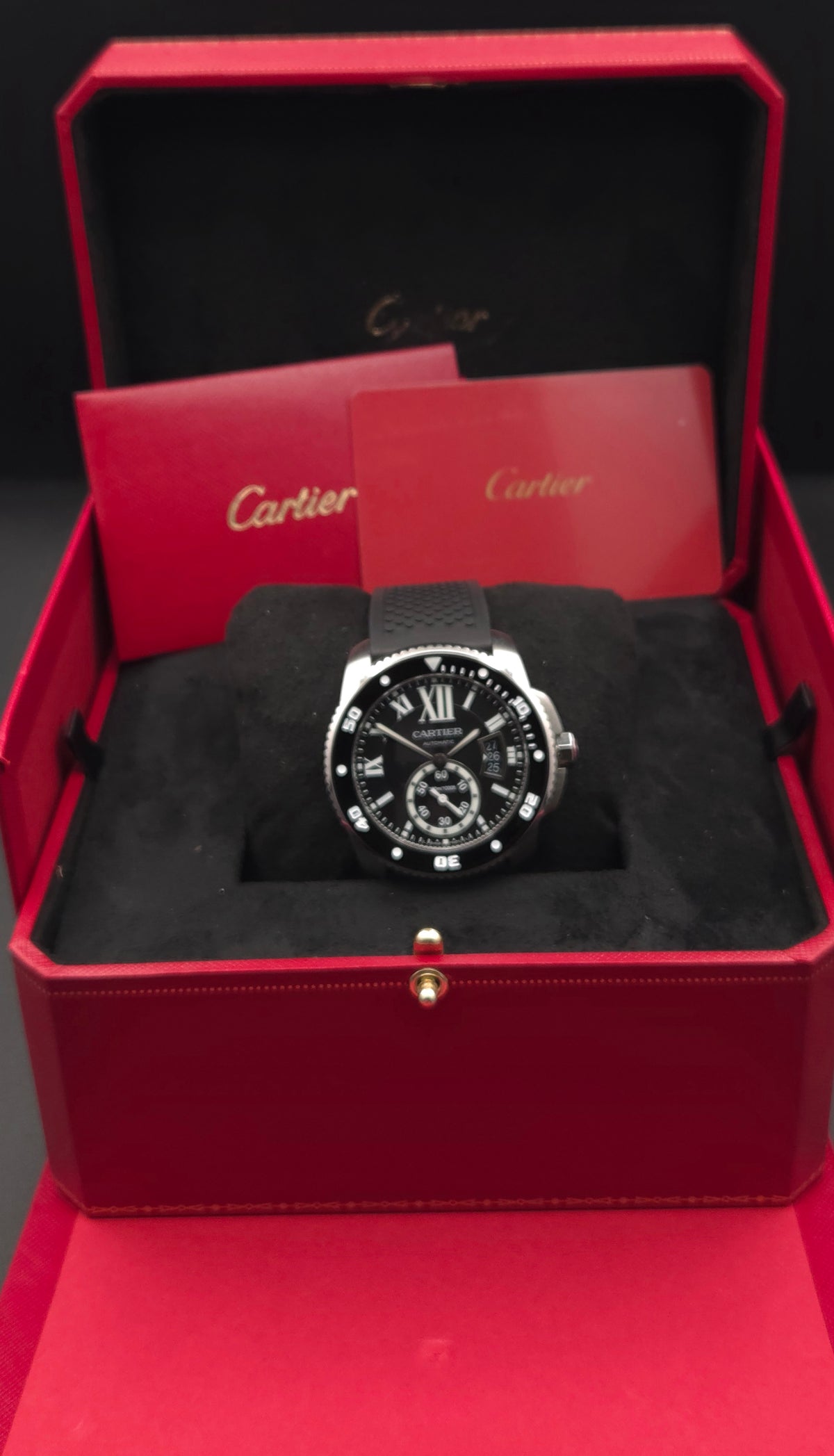 Cartier Calibre de Cartier Diver 42mm Steel Black Dial – Ref. W7100056 (2017 Full Set)