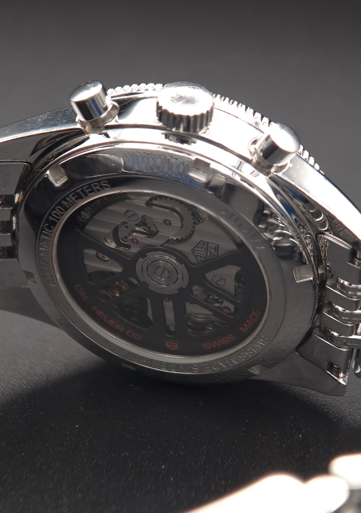 TAG Heuer Heritage Autavia Calibre Heuer 02 42mm CBE2110.BA0687 (2018 Full Set + Extra OEM Black Rubber Strap)