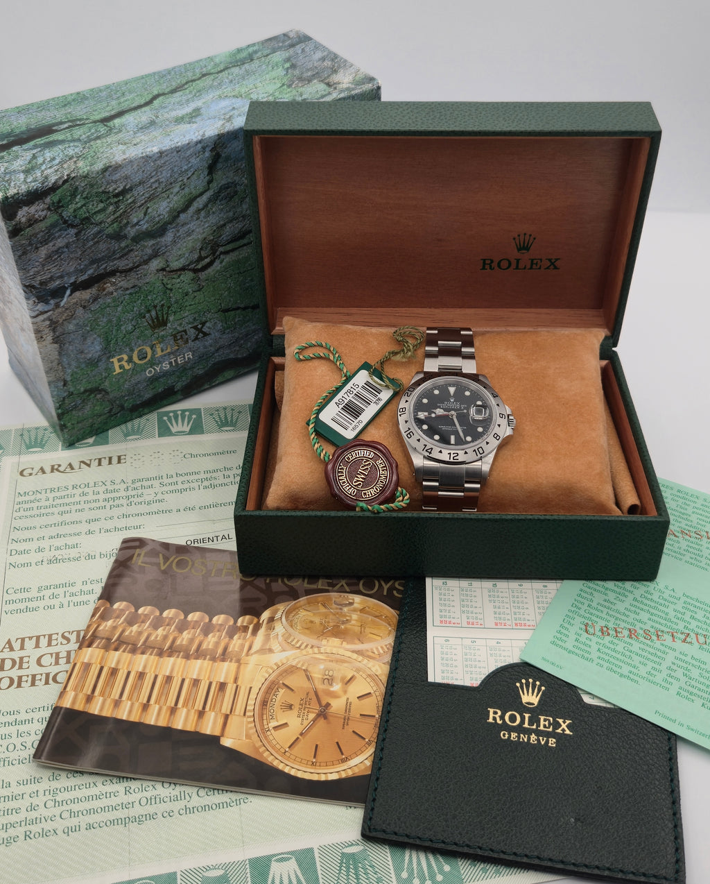 Rolex Explorer II 40mm 16570 Black Dial (July 2000 Full Set | A-Serial)
