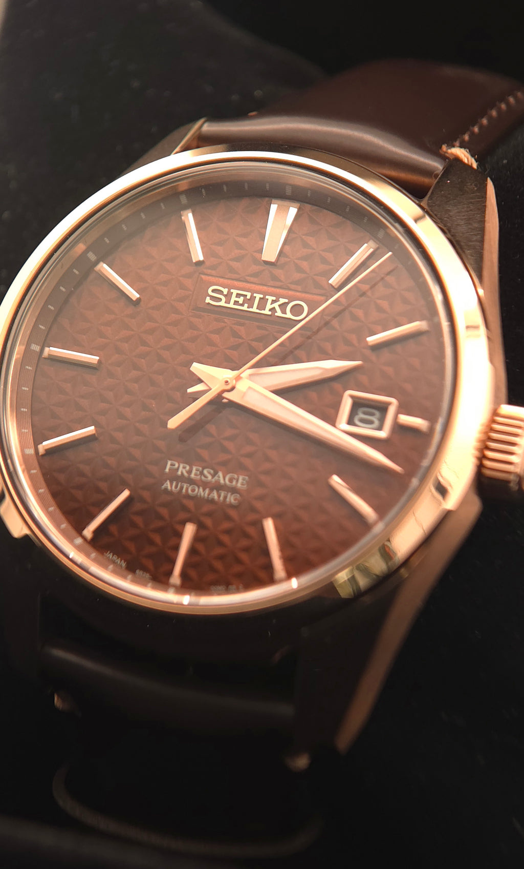 Seiko Presage Sharp Edged Series "Susutake" Rose Gold 39mm SPB170J1 (Like New | Full Set)