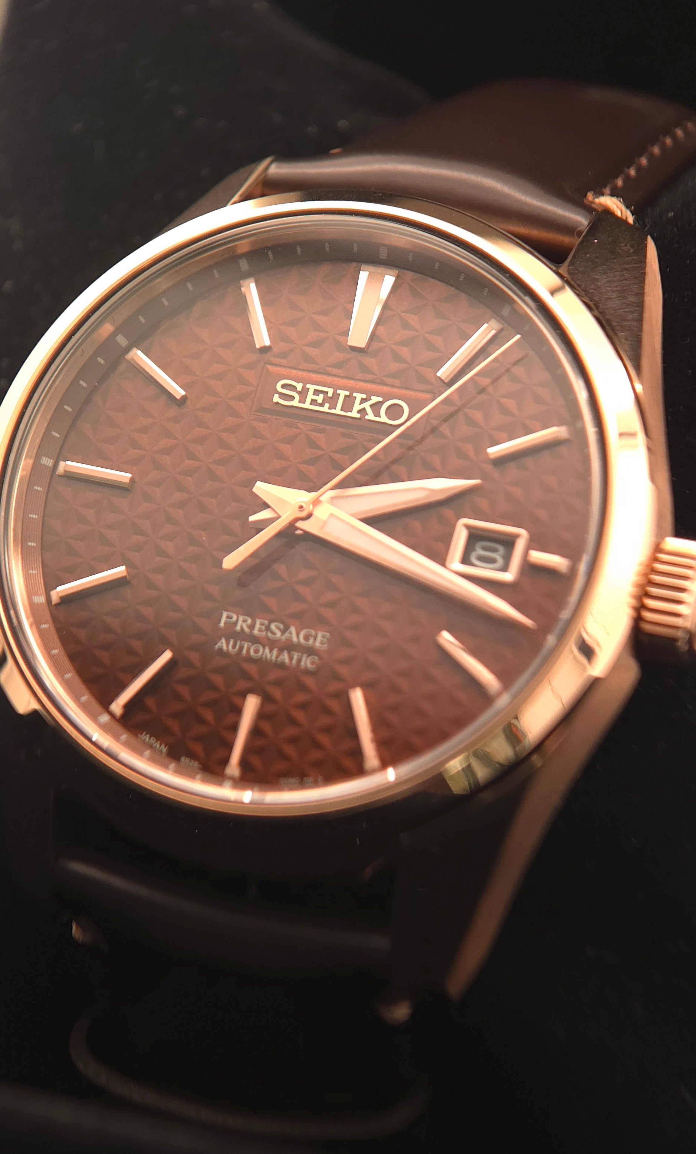 Seiko Presage Sharp Edged Series "Susutake" Rose Gold 39mm SPB170J1 (Like New | Full Set)