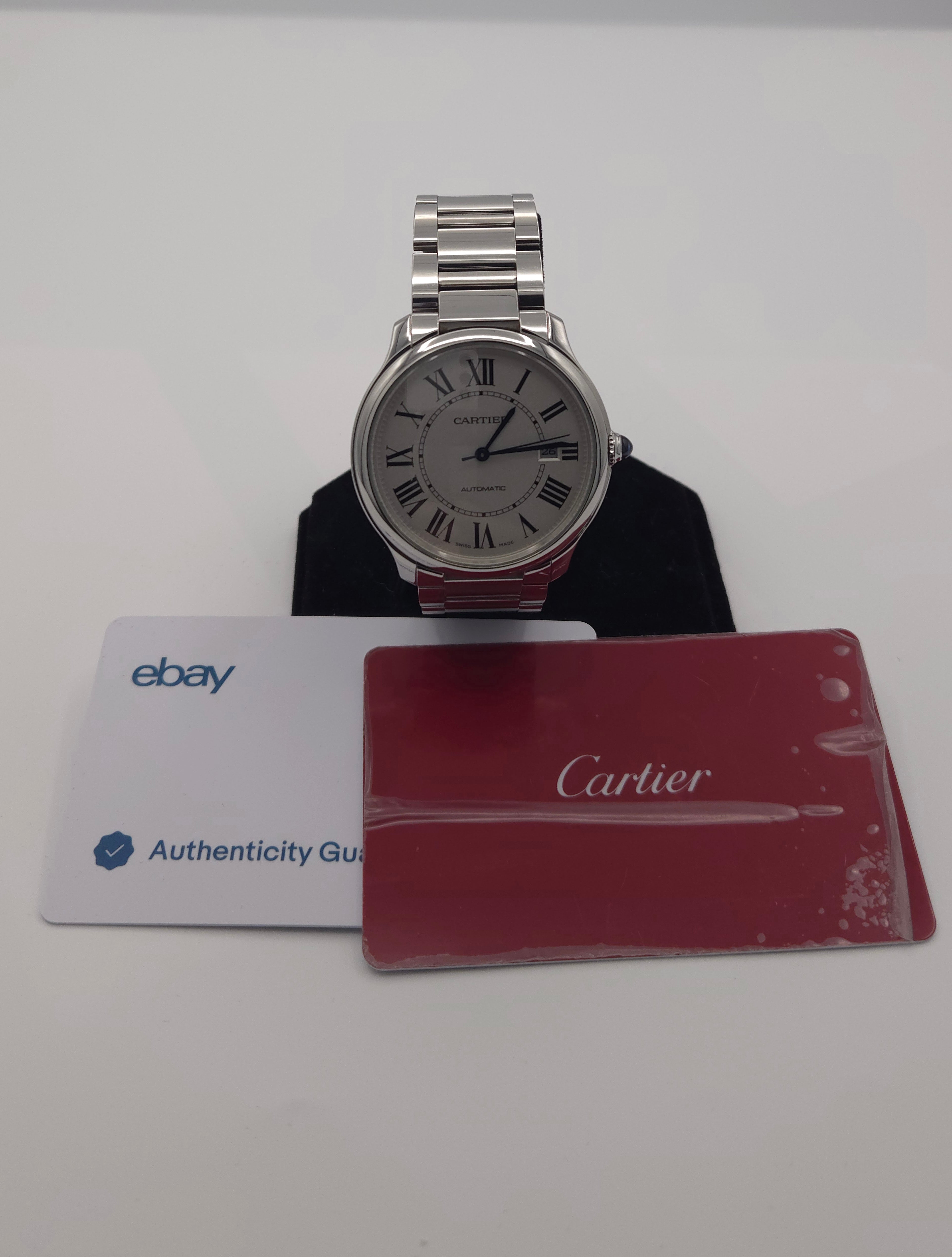 Cartier Ronde Must de Cartier 40mm White Dial WSRN0035 (2022 Warranty Card Only)