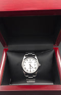 Rolex Datejust 36mm White Dial Applied Roman Numerals Smooth Bezel Ref. 16200 (Y-Serial)