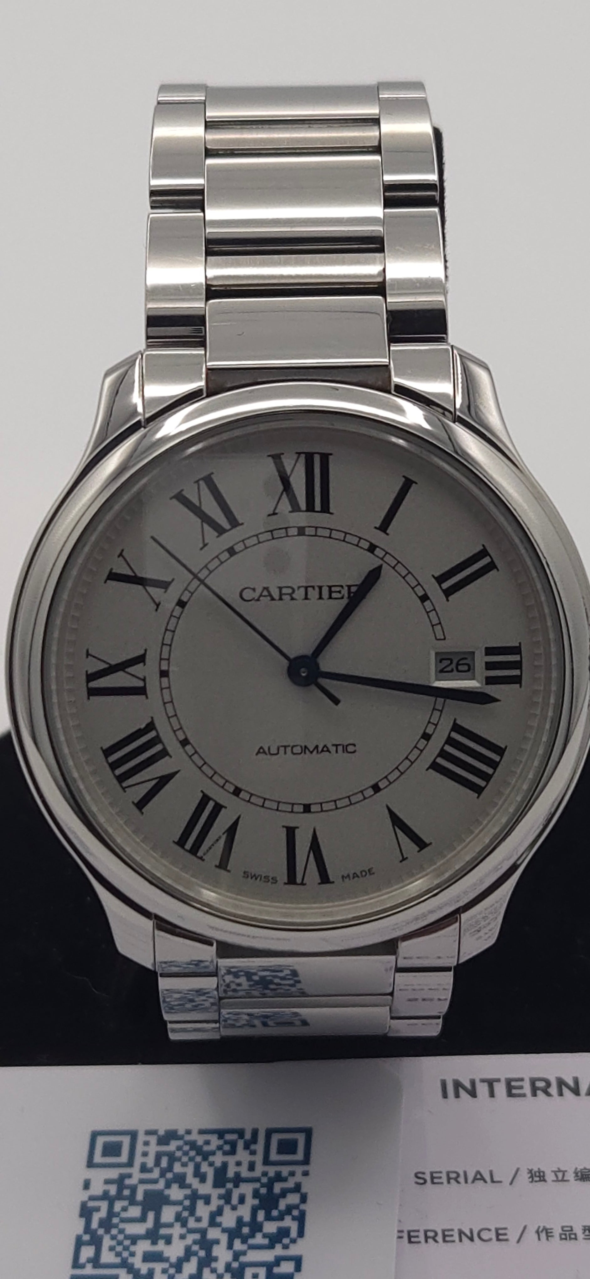 Cartier Ronde Must de Cartier 40mm White Dial WSRN0035 (2022 Warranty Card Only)