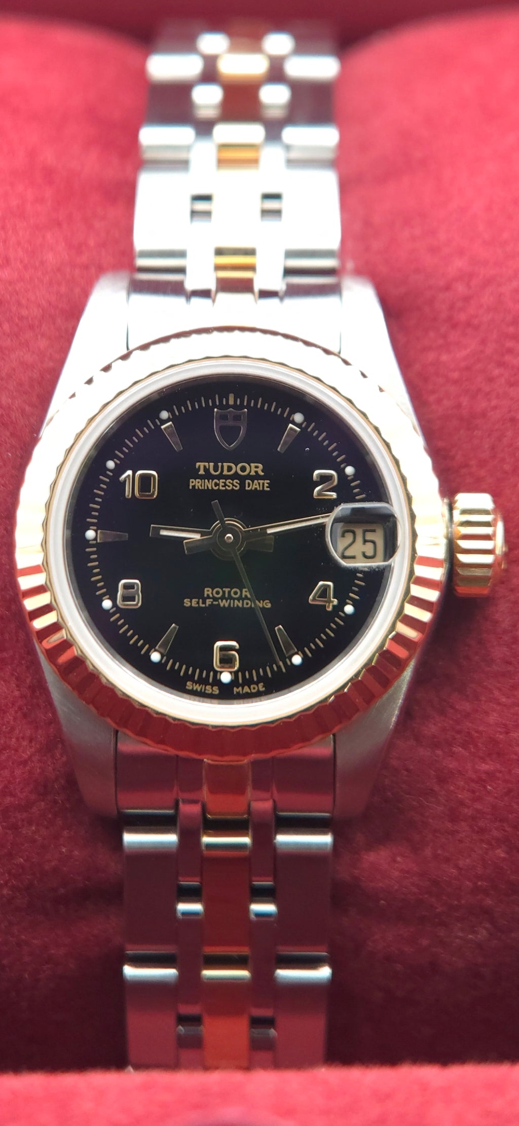 Tudor Princess Date 23mm 92513 Two-Tone (2004 Full Set | Case Back Sticker & Purchase Receipt)