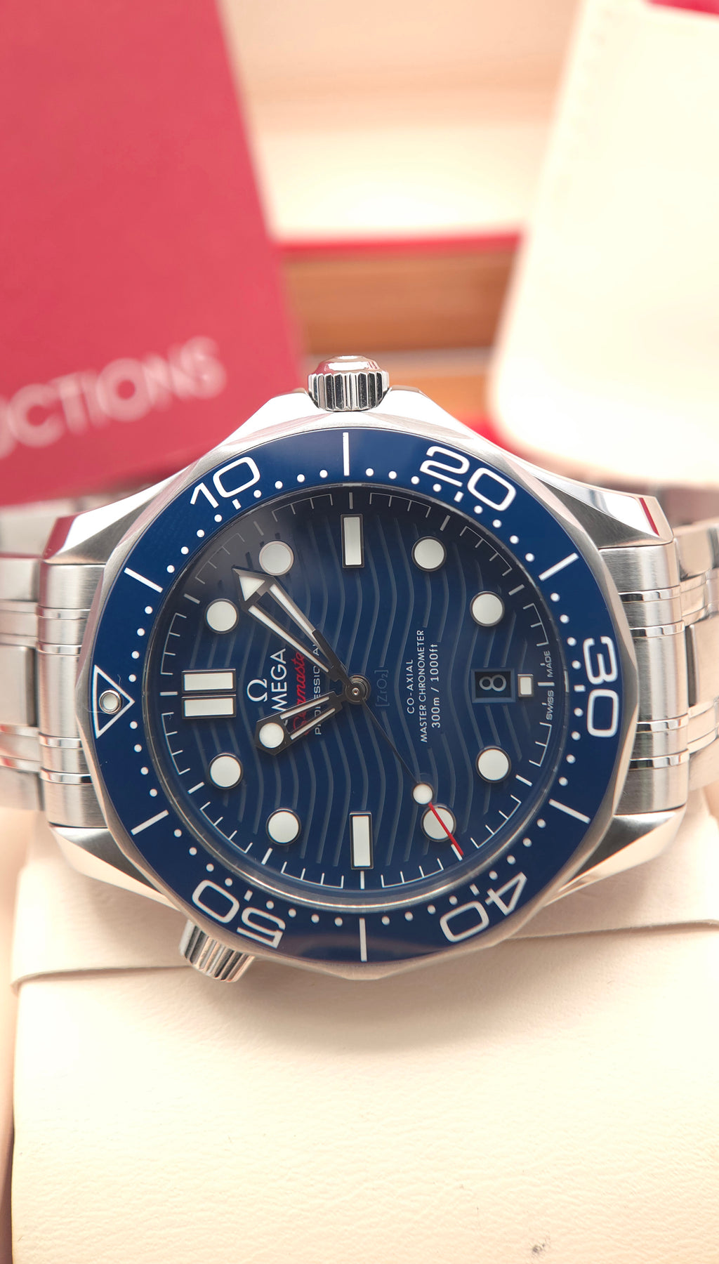 Omega Seamaster Diver 300M 42mm Blue Wave Dial 210.30.42.20.03.001 (2023 Box & Papers)