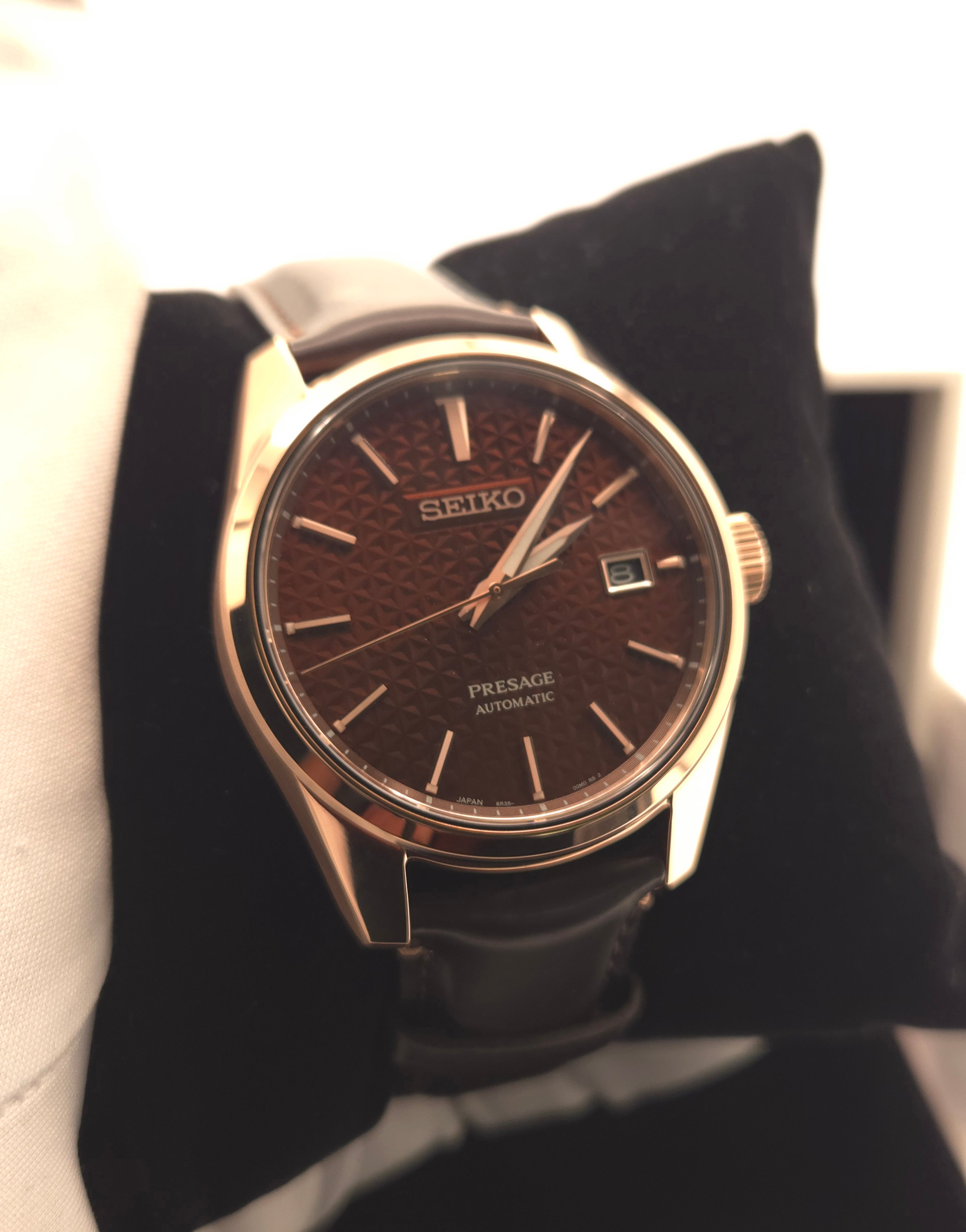 Seiko Presage Sharp Edged Series "Susutake" Rose Gold 39mm SPB170J1 (Like New | Full Set)