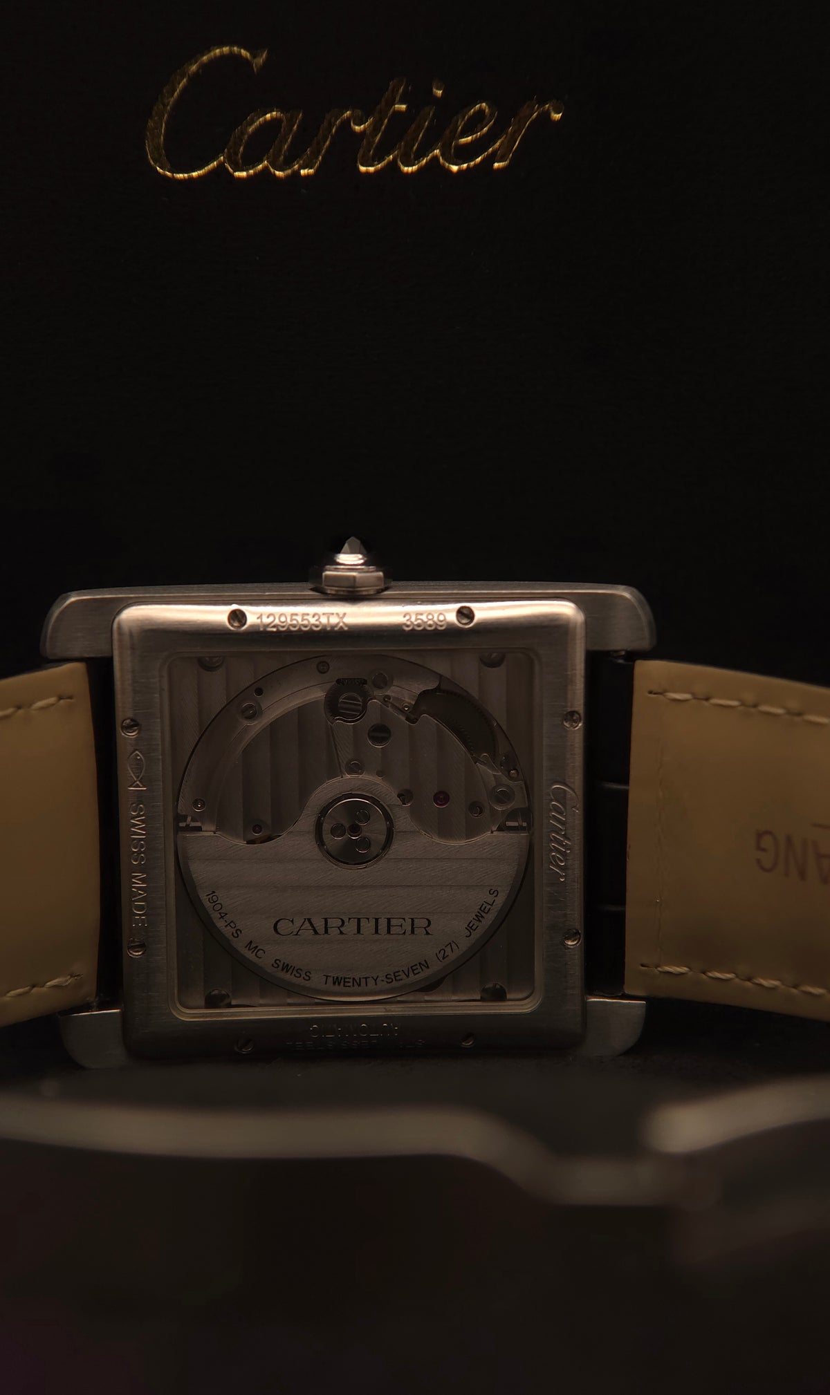 Cartier Tank MC Automatic 34.3mm Steel Silver Dial W5330003 (September 2013 Box & Papers)