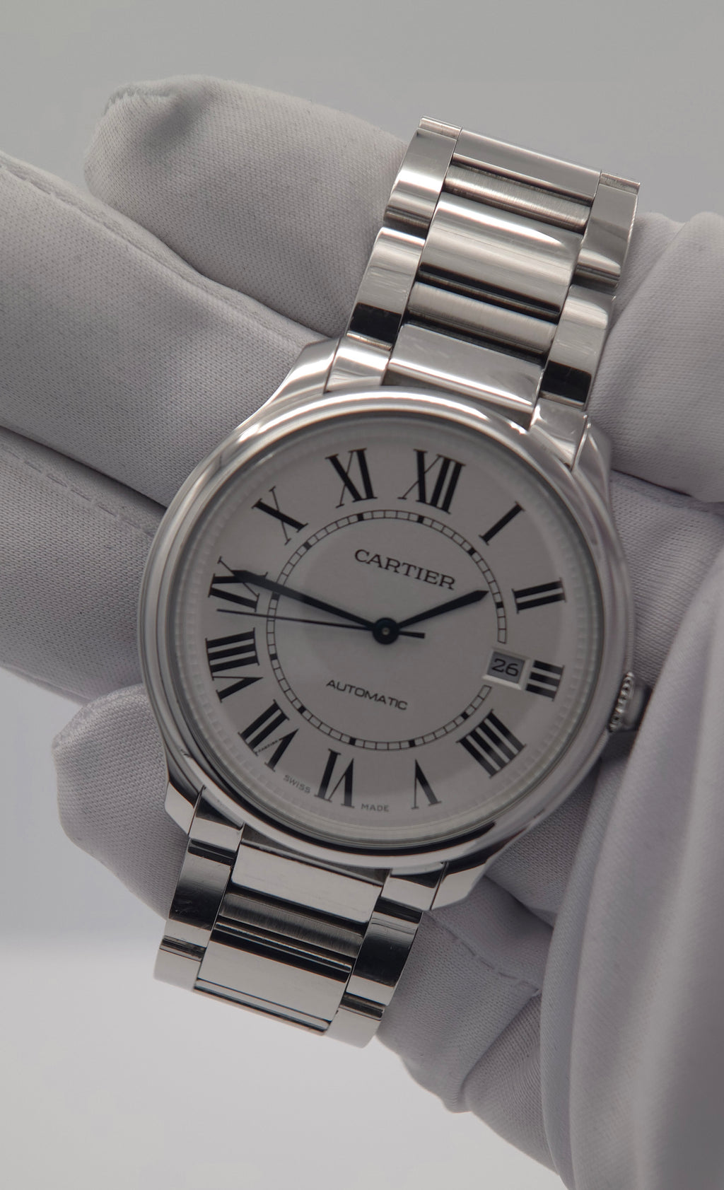 Cartier Ronde Must de Cartier 40mm White Dial WSRN0035 (2022 Warranty Card Only)