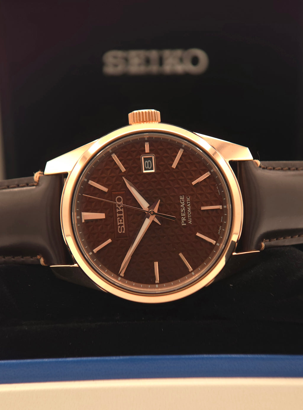 Seiko Presage Sharp Edged Series "Susutake" Rose Gold 39mm SPB170J1 (Like New | Full Set)