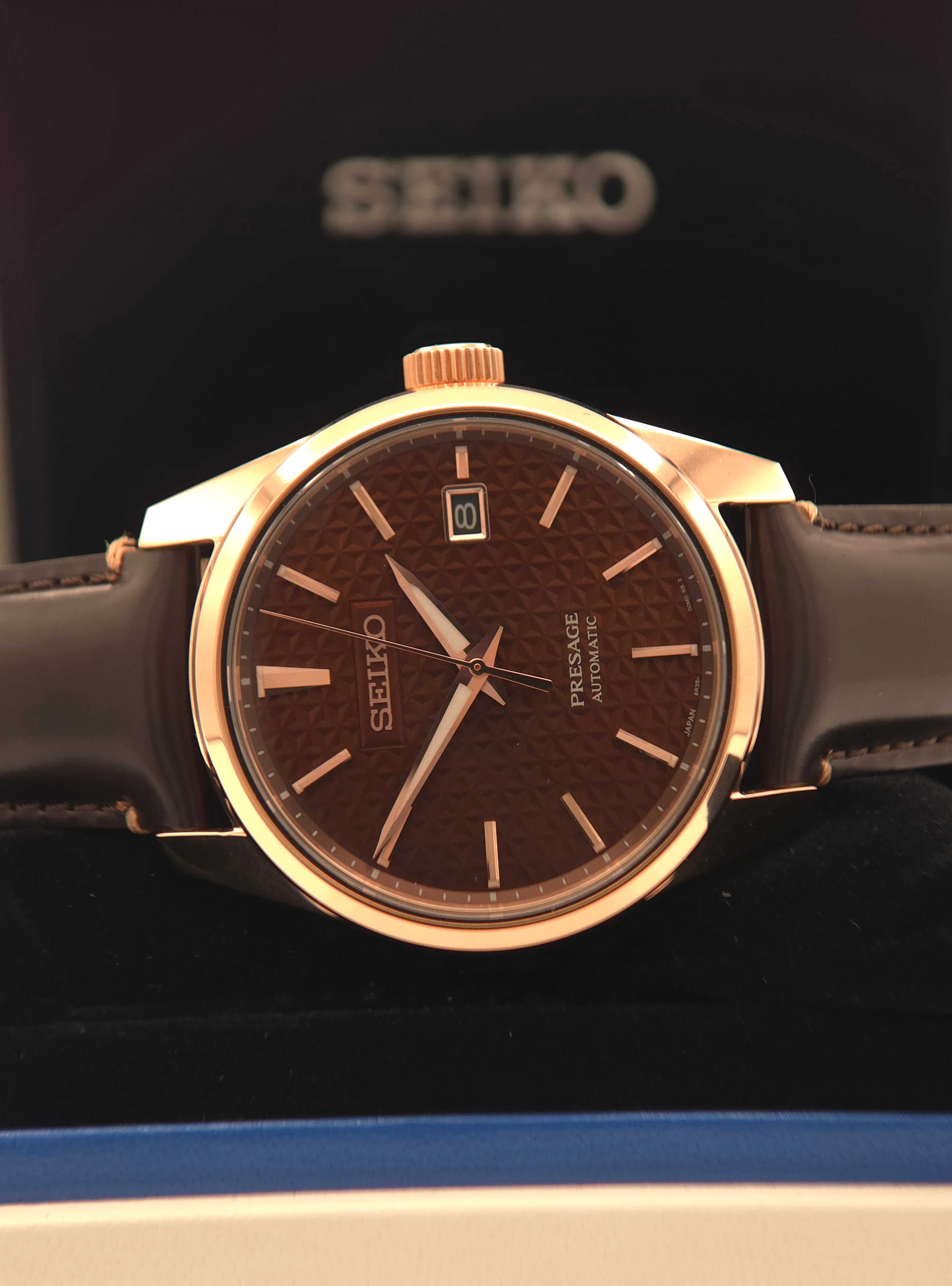 Seiko Presage Sharp Edged Series "Susutake" Rose Gold 39mm SPB170J1 (Like New | Full Set)