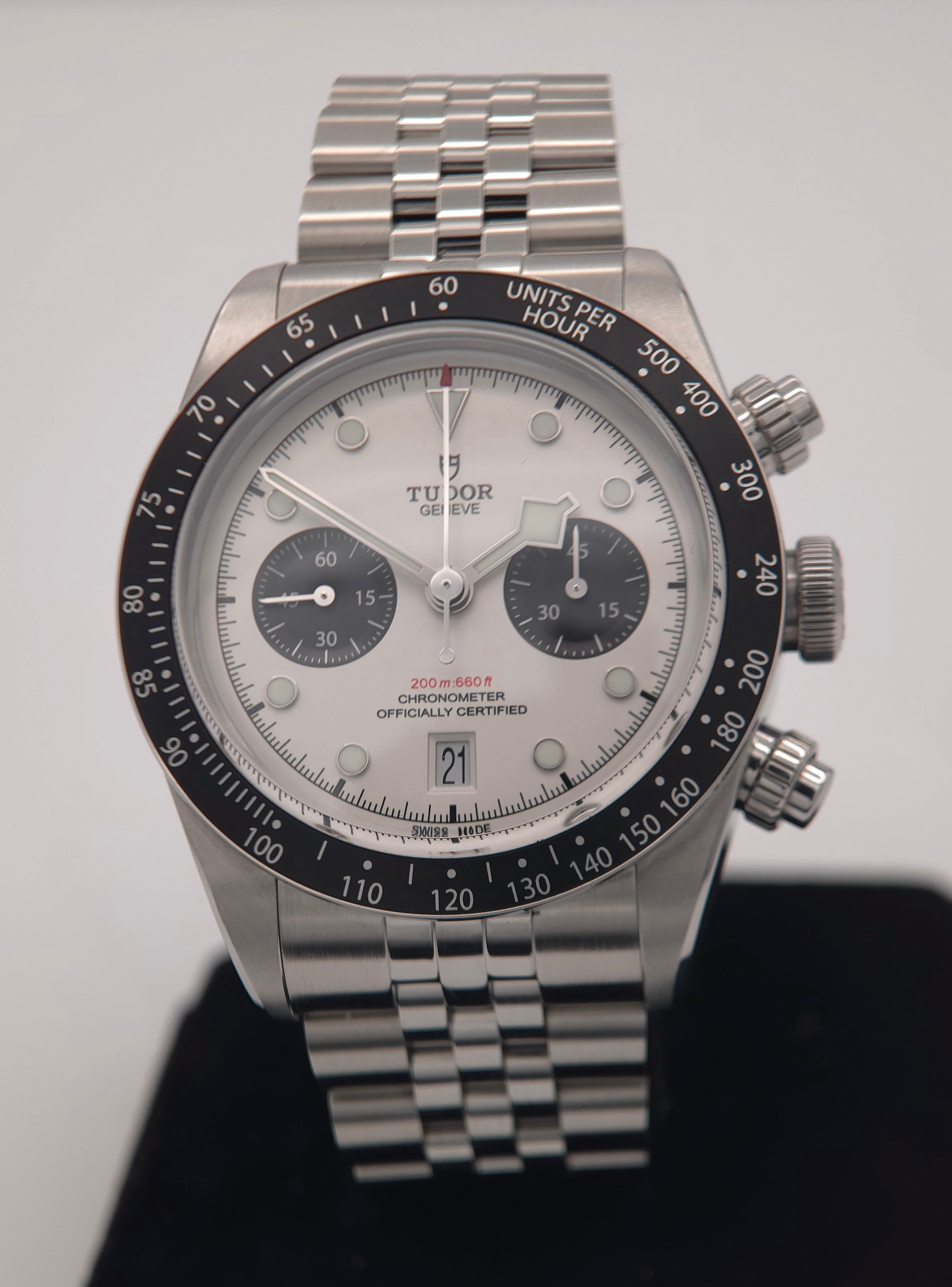 Tudor Black Bay Chrono "Panda" Opaline Dial 41mm 5-Link M79360N-0014 (November 2025 Full Set)