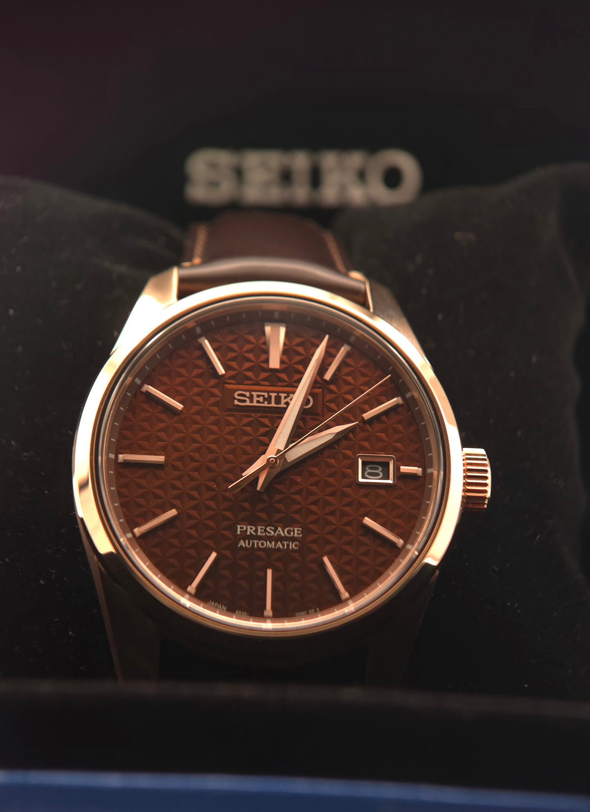 Seiko Presage Sharp Edged Series "Susutake" Rose Gold 39mm SPB170J1 (Like New | Full Set)