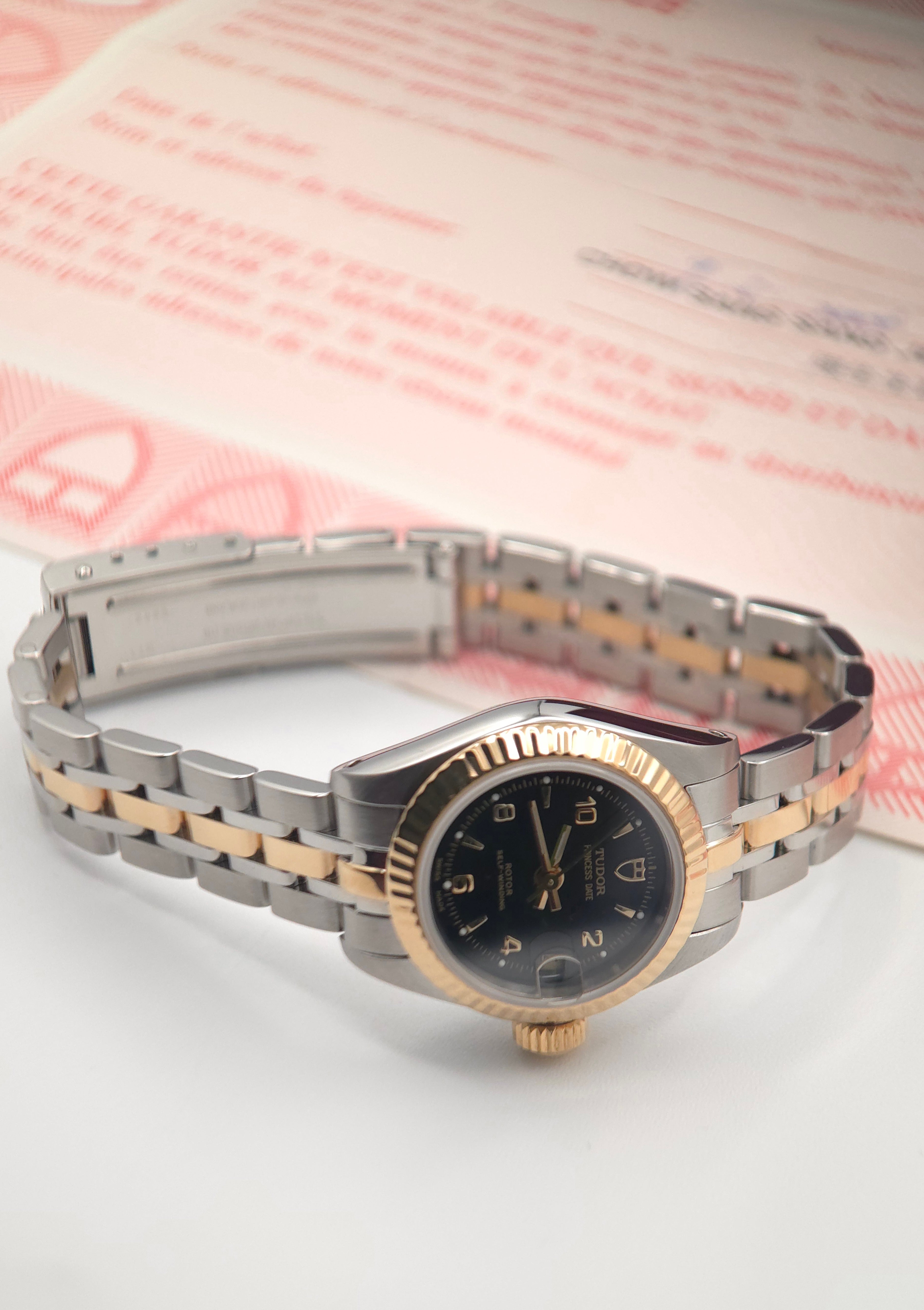 Tudor Princess Date 23mm 92513 Two-Tone (2004 Full Set | Case Back Sticker & Purchase Receipt)