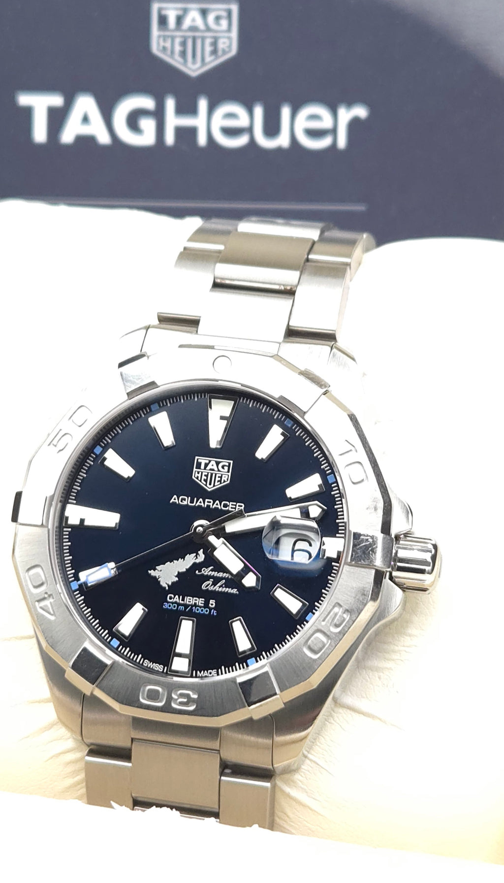 TAG Heuer Aquaracer 41mm "Amami Oshima" Limited Edition Ref. WBD2117.BA0928 (#118/500) – Box & Card