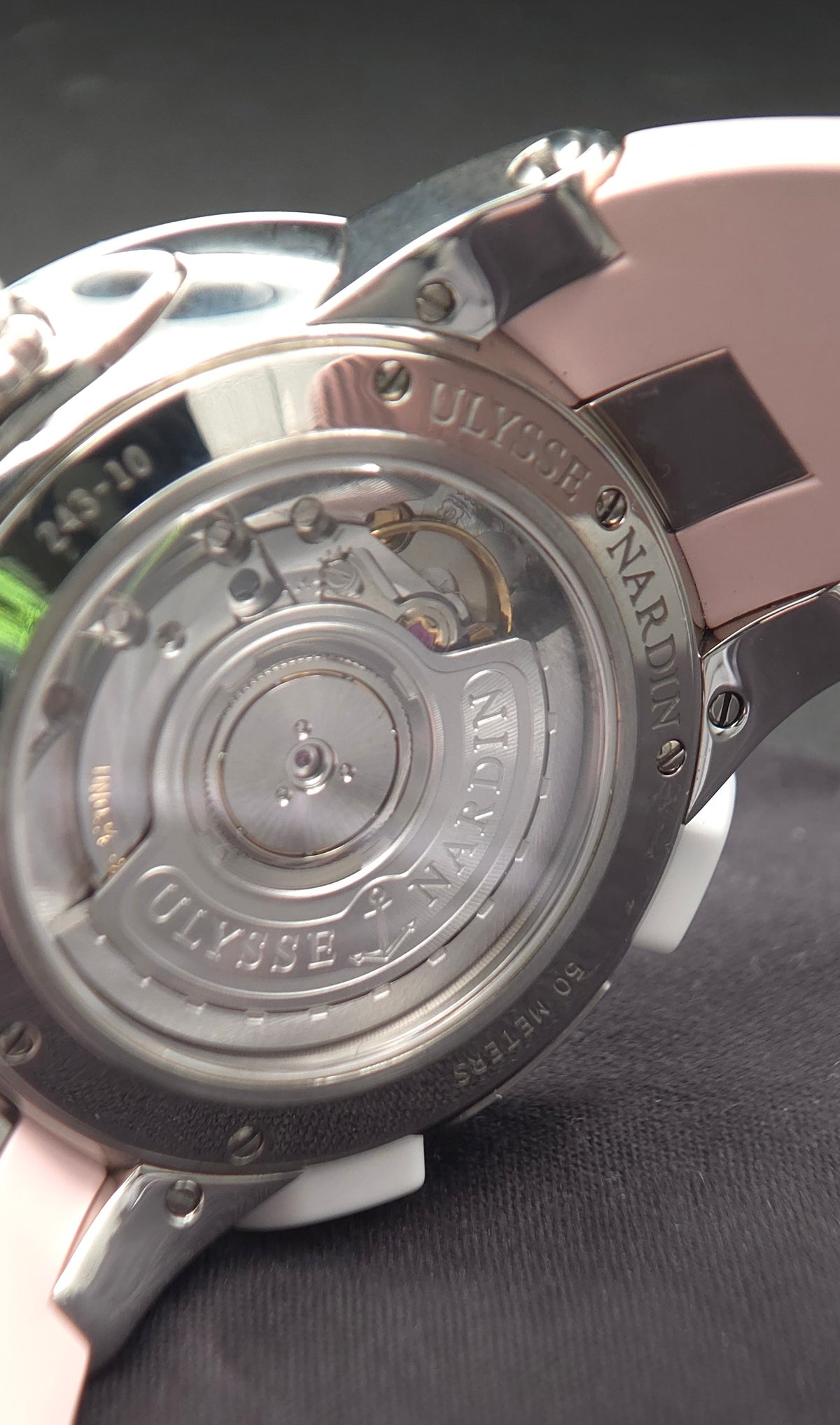 Ulysse Nardin Executive Dual Time Lady 40mm Ref. 243-10-3/397 – Factory Diamond MOP Dial (Watch Only)