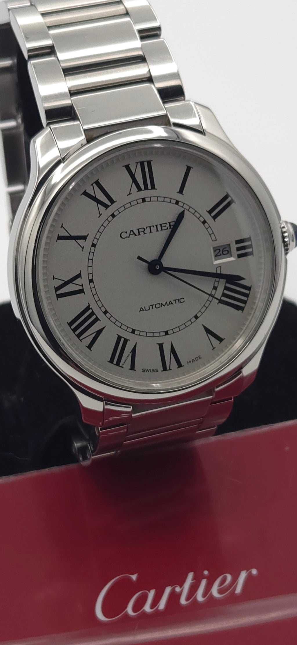 Cartier Ronde Must de Cartier 40mm White Dial WSRN0035 (2022 Warranty Card Only)