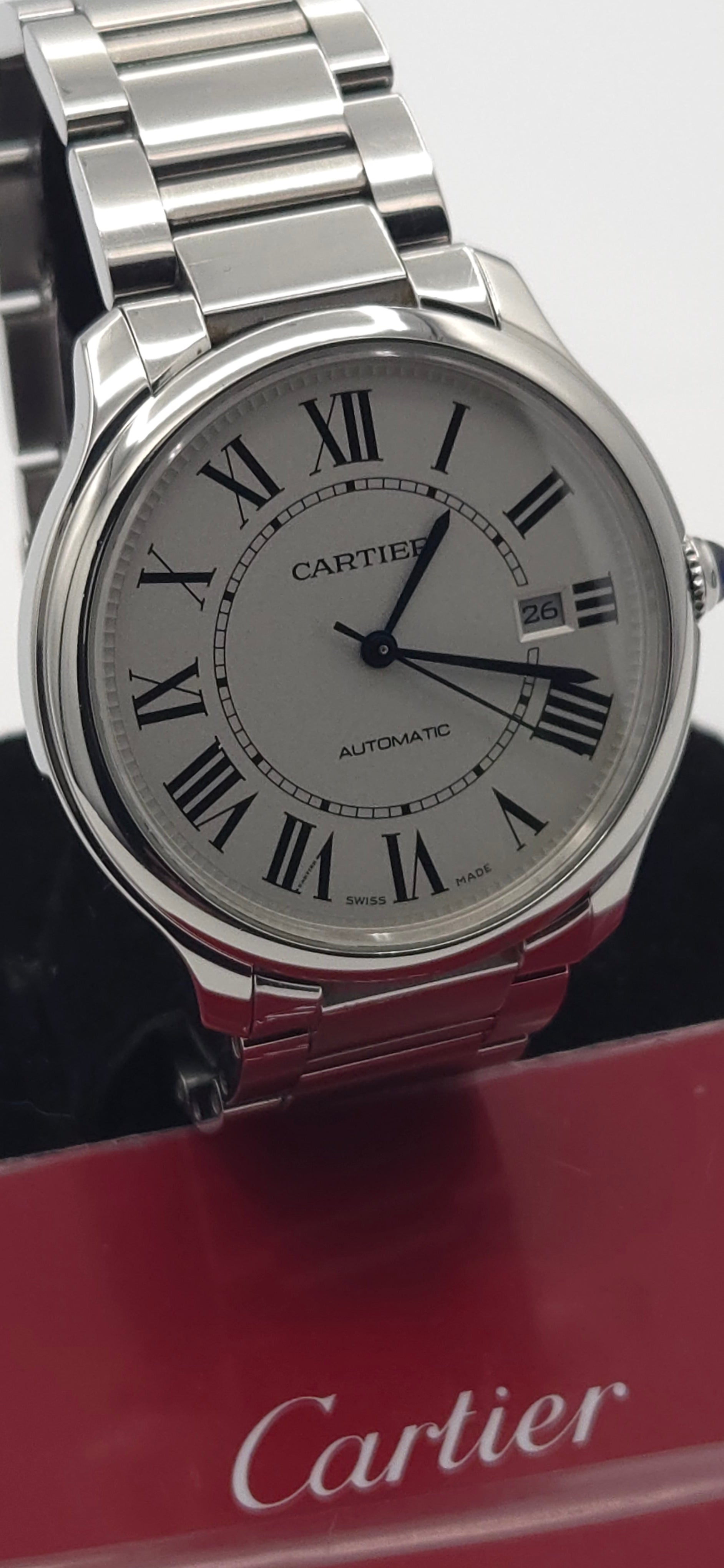 Cartier Ronde Must de Cartier 40mm White Dial WSRN0035 (2022 Warranty Card Only)
