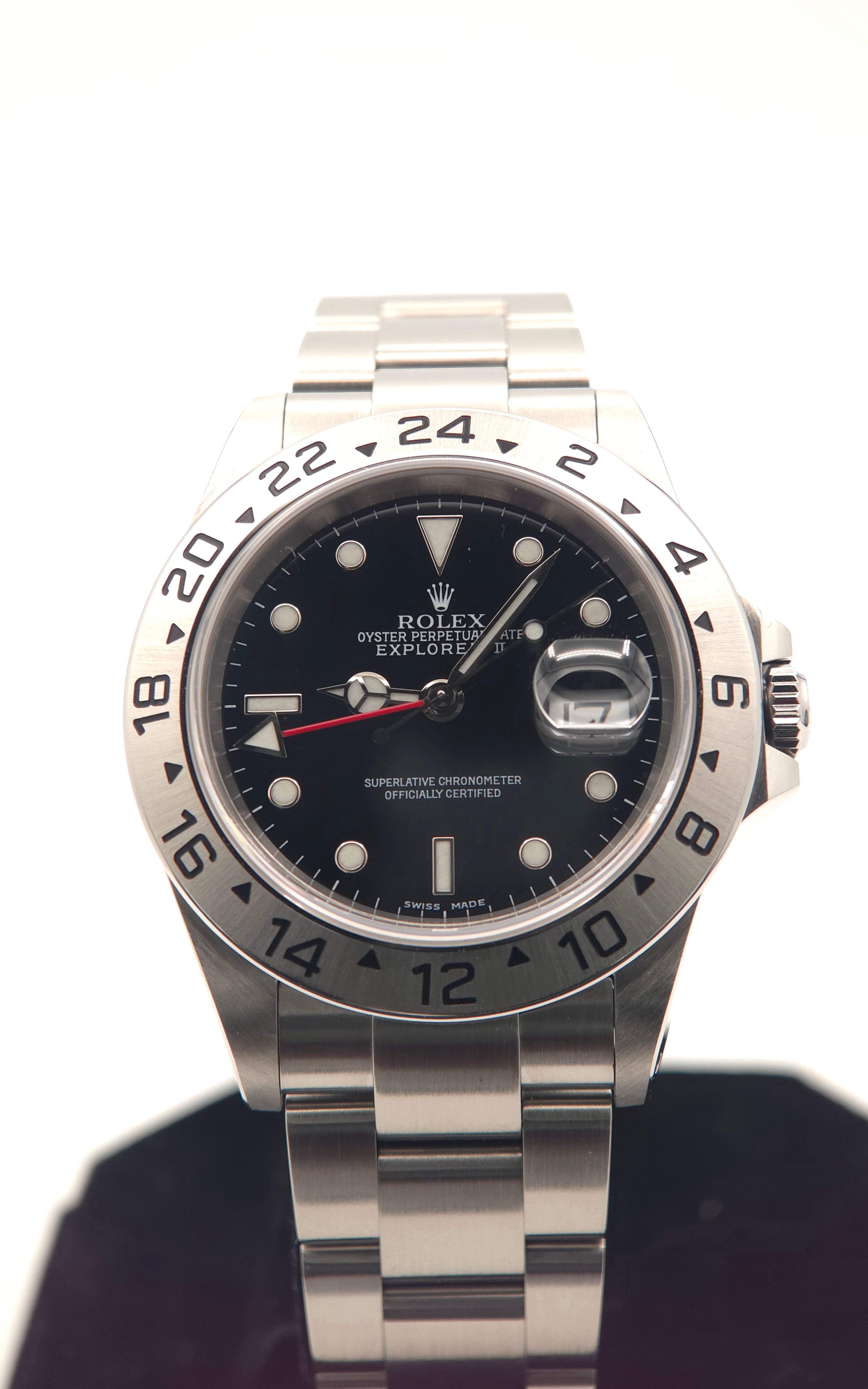 Rolex Explorer II 40mm 16570 Black Dial (July 2000 Full Set | A-Serial)