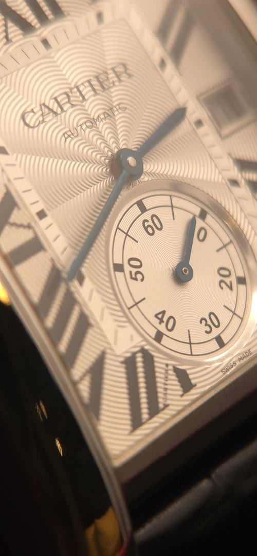Cartier Tank MC Automatic 34.3mm Steel Silver Dial W5330003 (September 2013 Box & Papers)
