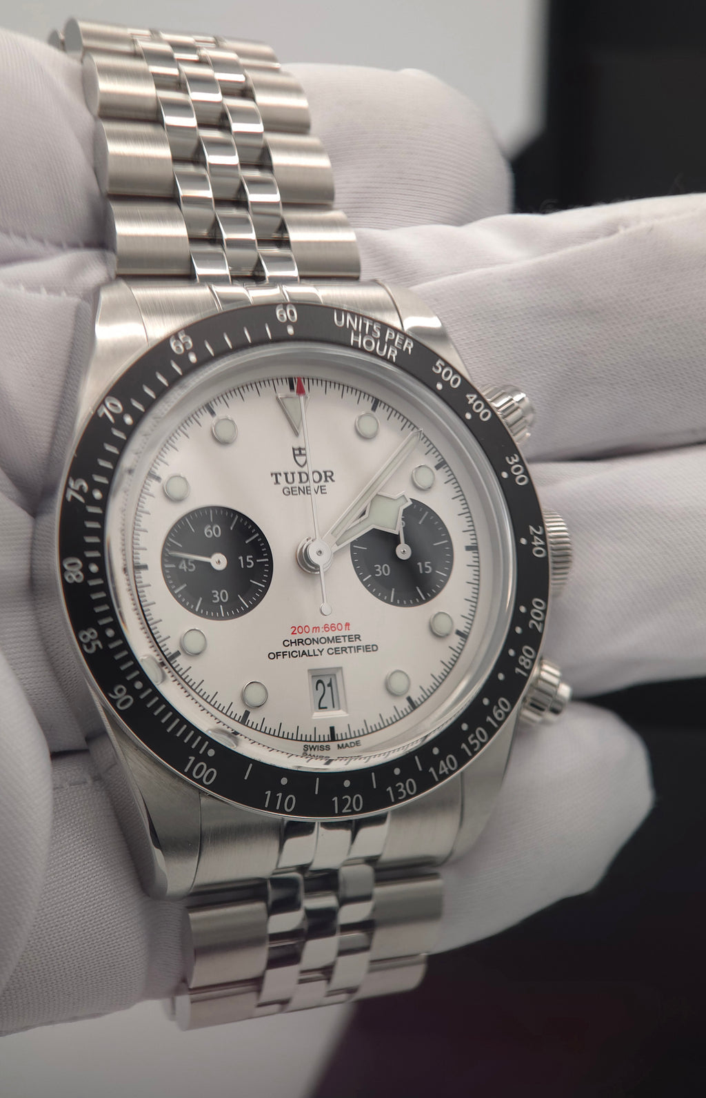 Tudor Black Bay Chrono "Panda" Opaline Dial 41mm 5-Link M79360N-0014 (November 2025 Full Set)